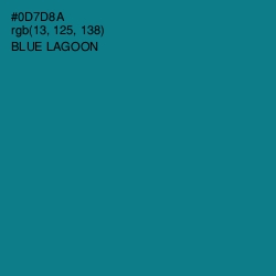 #0D7D8A - Blue Lagoon Color Image