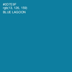 #0D7E9F - Blue Lagoon Color Image