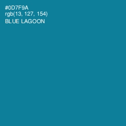 #0D7F9A - Blue Lagoon Color Image