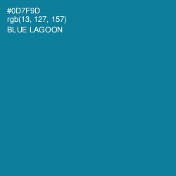#0D7F9D - Blue Lagoon Color Image