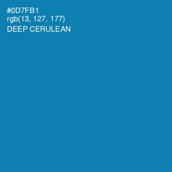 #0D7FB1 - Deep Cerulean Color Image