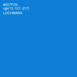 #0D7FD9 - Lochmara Color Image