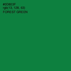 #0D803F - Forest Green Color Image