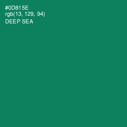 #0D815E - Deep Sea Color Image