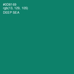 #0D8169 - Deep Sea Color Image