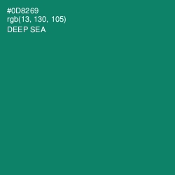 #0D8269 - Deep Sea Color Image