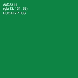 #0D8344 - Eucalyptus Color Image