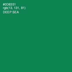 #0D8351 - Deep Sea Color Image