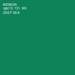 #0D835A - Deep Sea Color Image