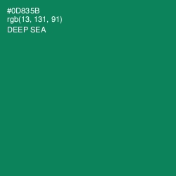#0D835B - Deep Sea Color Image