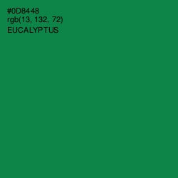 #0D8448 - Eucalyptus Color Image