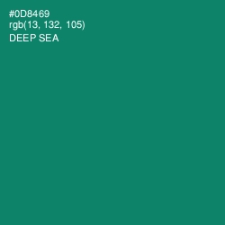 #0D8469 - Deep Sea Color Image