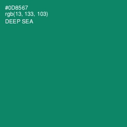 #0D8567 - Deep Sea Color Image