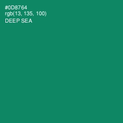 #0D8764 - Deep Sea Color Image