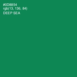 #0D8854 - Deep Sea Color Image