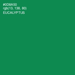 #0D8A50 - Eucalyptus Color Image