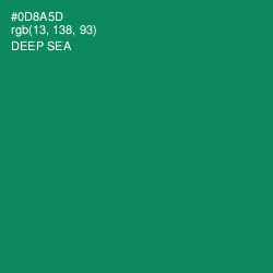 #0D8A5D - Deep Sea Color Image