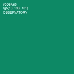 #0D8A65 - Observatory Color Image