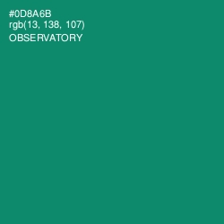 #0D8A6B - Observatory Color Image