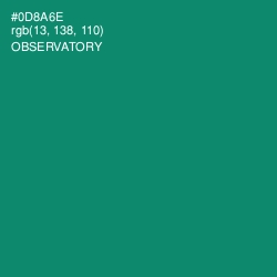 #0D8A6E - Observatory Color Image