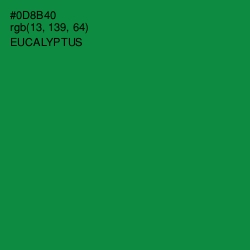 #0D8B40 - Eucalyptus Color Image