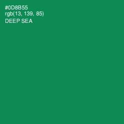 #0D8B55 - Deep Sea Color Image