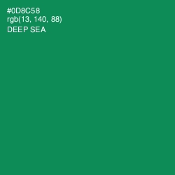 #0D8C58 - Deep Sea Color Image