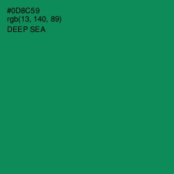 #0D8C59 - Deep Sea Color Image