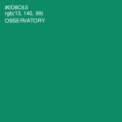 #0D8C63 - Observatory Color Image