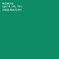 #0D8C65 - Observatory Color Image