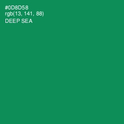 #0D8D58 - Deep Sea Color Image