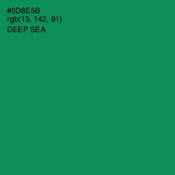 #0D8E5B - Deep Sea Color Image