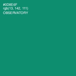 #0D8E6F - Observatory Color Image