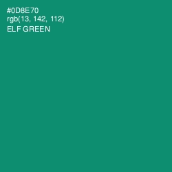 #0D8E70 - Elf Green Color Image