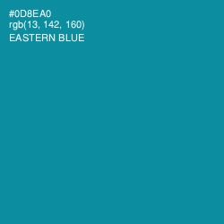 #0D8EA0 - Eastern Blue Color Image