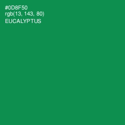 #0D8F50 - Eucalyptus Color Image