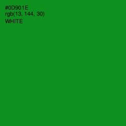 #0D901E - Forest Green Color Image