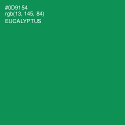 #0D9154 - Eucalyptus Color Image