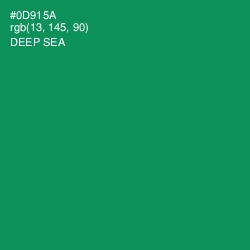#0D915A - Deep Sea Color Image