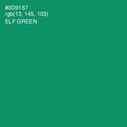 #0D9167 - Elf Green Color Image