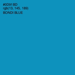 #0D91BD - Bondi Blue Color Image