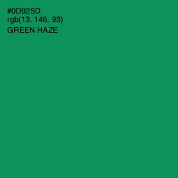 #0D925D - Green Haze Color Image