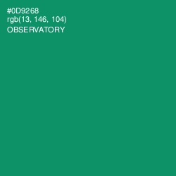 #0D9268 - Observatory Color Image