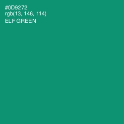 #0D9272 - Elf Green Color Image