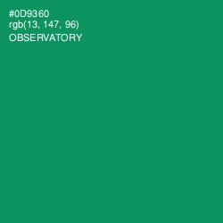 #0D9360 - Observatory Color Image