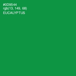 #0D9544 - Eucalyptus Color Image