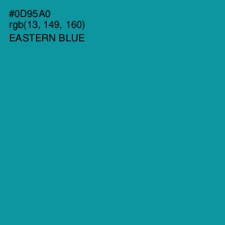 #0D95A0 - Eastern Blue Color Image