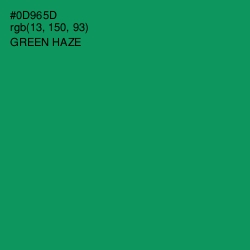 #0D965D - Green Haze Color Image