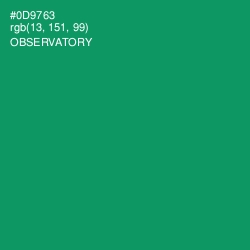 #0D9763 - Observatory Color Image