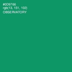 #0D9766 - Observatory Color Image